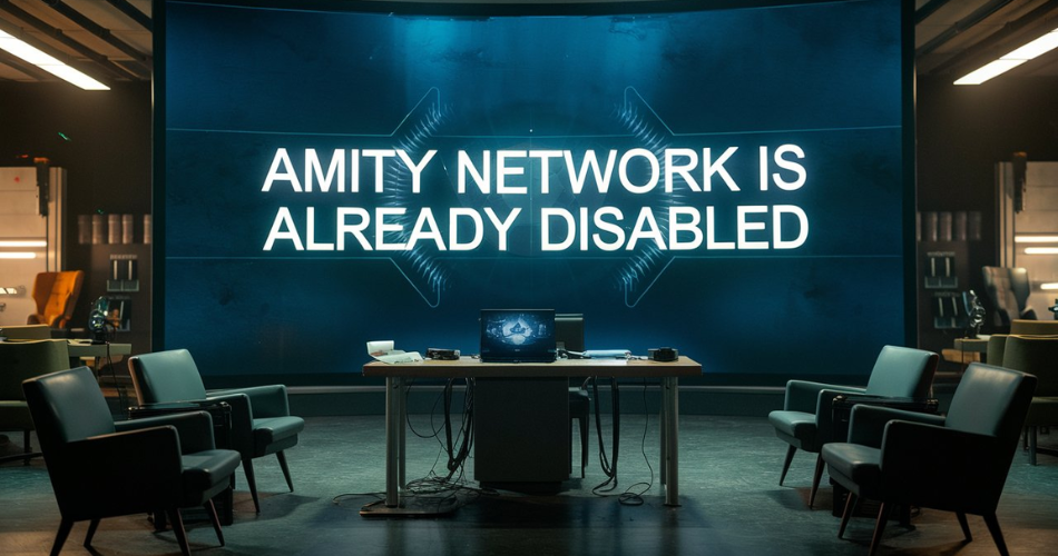 amity network is already disabled